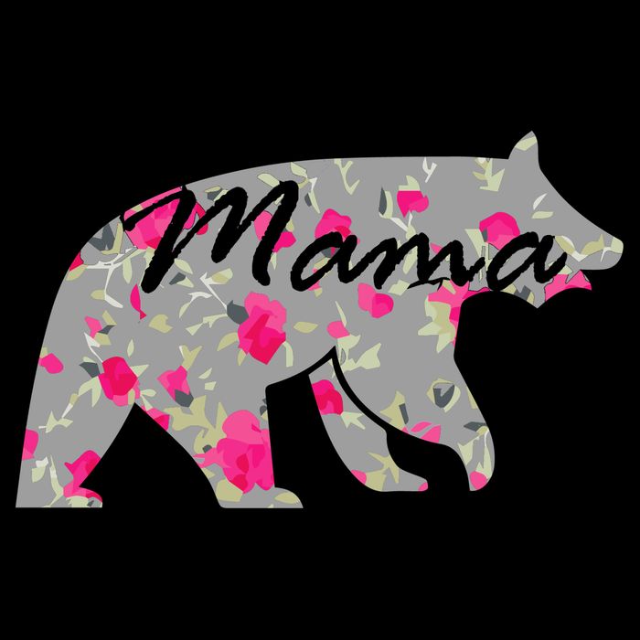Cute Mama Bear Flowers Cooling Performance Crew T-Shirt