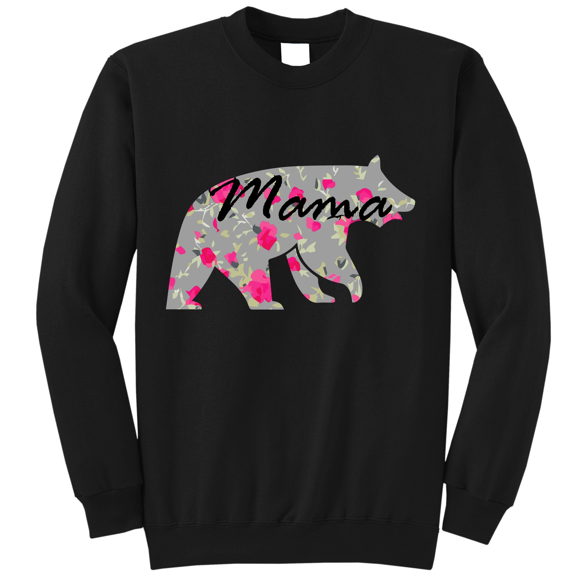 Cute Mama Bear Flowers Sweatshirt