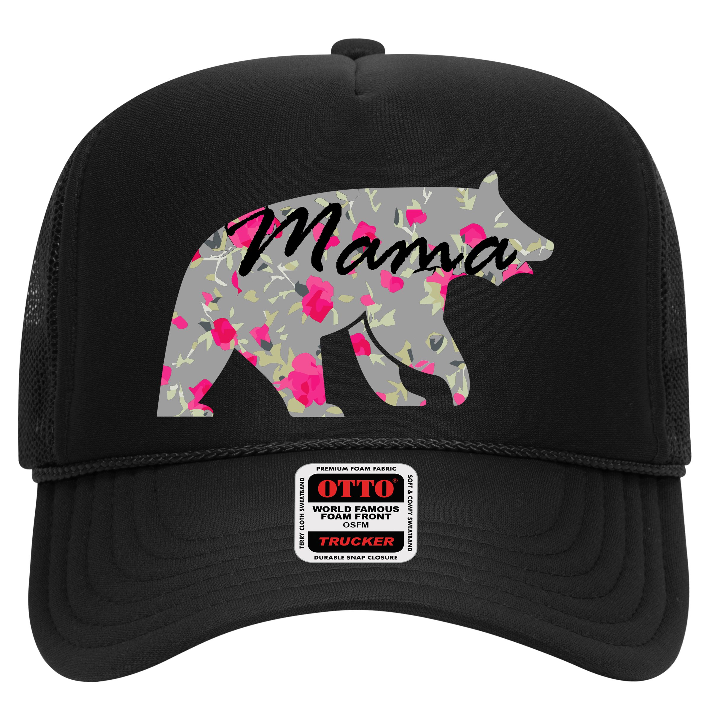 Cute Mama Bear Flowers Hat