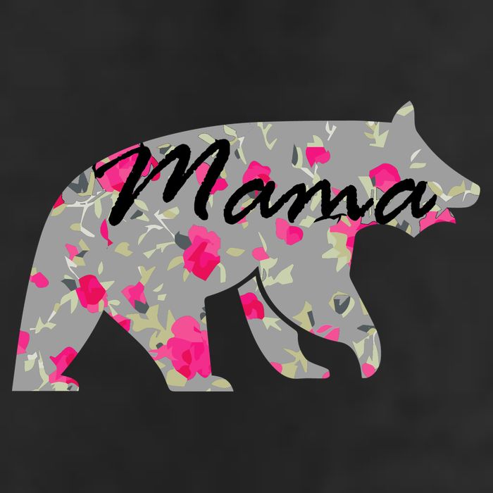 Cute Mama Bear Flowers Hat