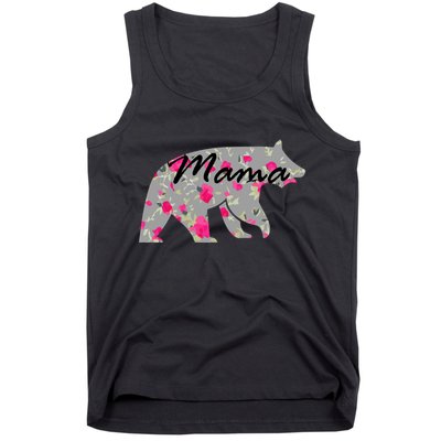 Cute Mama Bear Flowers Tank Top