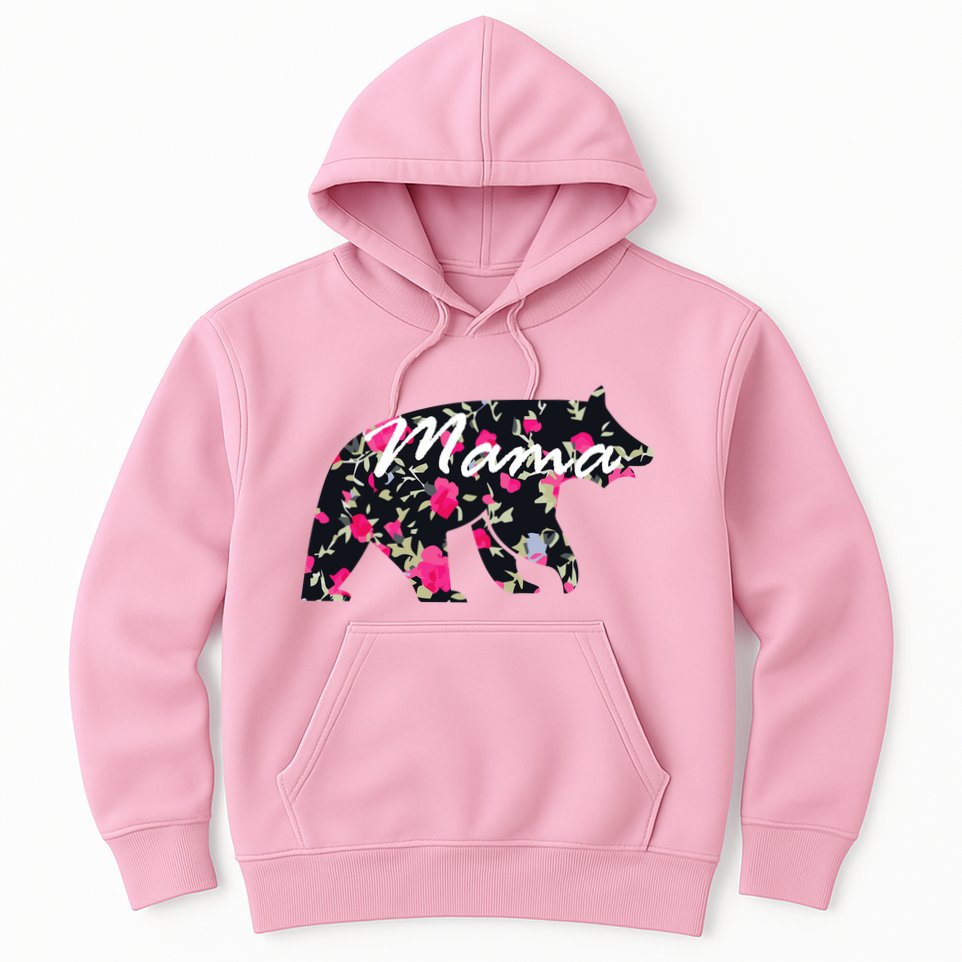 Cute Mama Bear Flowers Hoodie