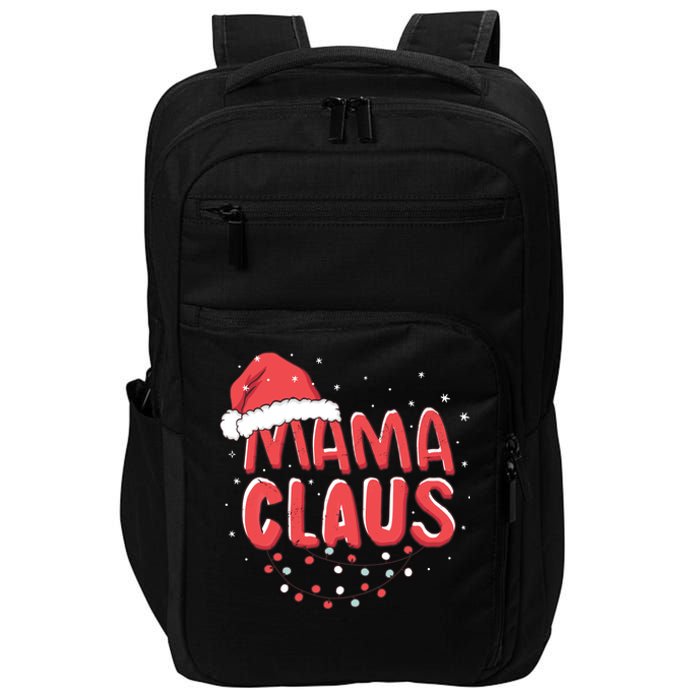 Cute Mama Claus Christmas Lights Impact Tech Backpack