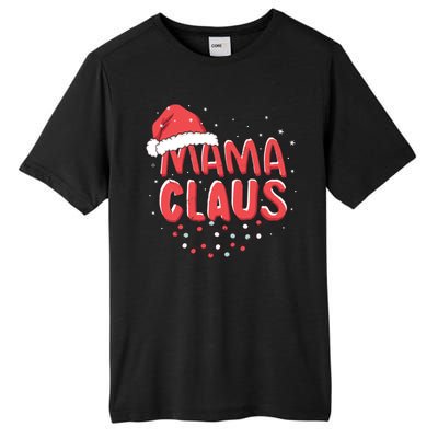 Cute Mama Claus Christmas Lights Tall Fusion ChromaSoft Performance T-Shirt