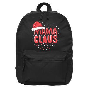 Cute Mama Claus Christmas Lights 16 in Basic Backpack