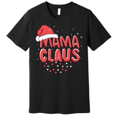 Cute Mama Claus Christmas Lights Premium T-Shirt