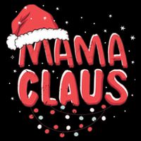 Cute Mama Claus Christmas Lights Women's V-Neck T-Shirt