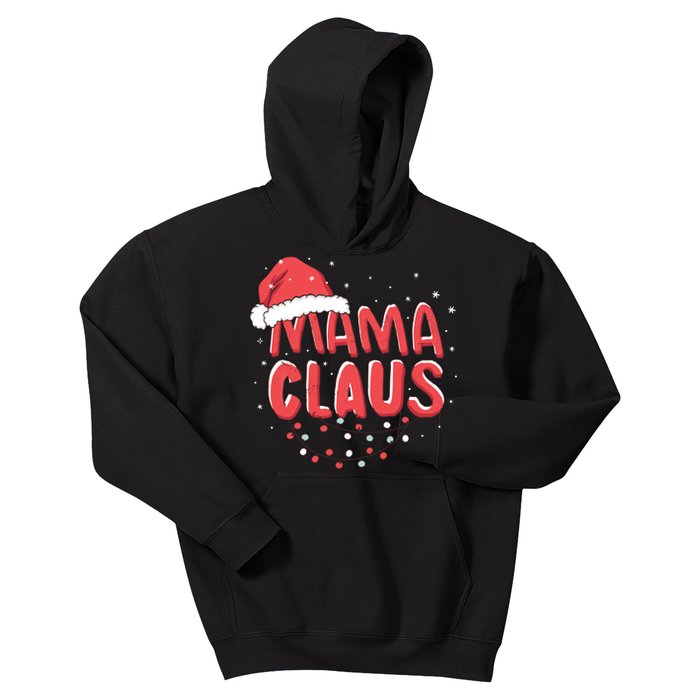 Cute Mama Claus Christmas Lights Kids Hoodie