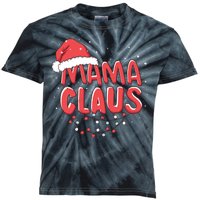 Cute Mama Claus Christmas Lights Kids Tie-Dye T-Shirt