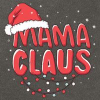 Cute Mama Claus Christmas Lights Cotton Canvas Backpack
