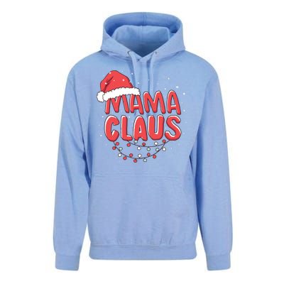 Cute Mama Claus Christmas Lights Unisex Surf Hoodie