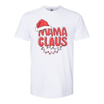 Cute Mama Claus Christmas Lights Softstyle® CVC T-Shirt