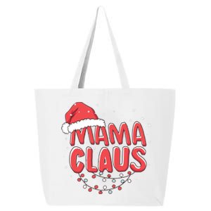 Cute Mama Claus Christmas Lights 25L Jumbo Tote