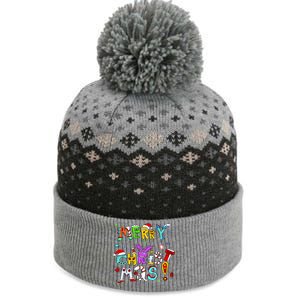 Cute Merry Christmas The Baniff Cuffed Pom Beanie