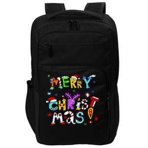 Cute Merry Christmas Impact Tech Backpack