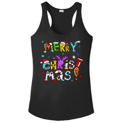 Cute Merry Christmas Ladies PosiCharge Competitor Racerback Tank