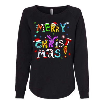 Cute Merry Christmas Womens California Wash Sweatshirt