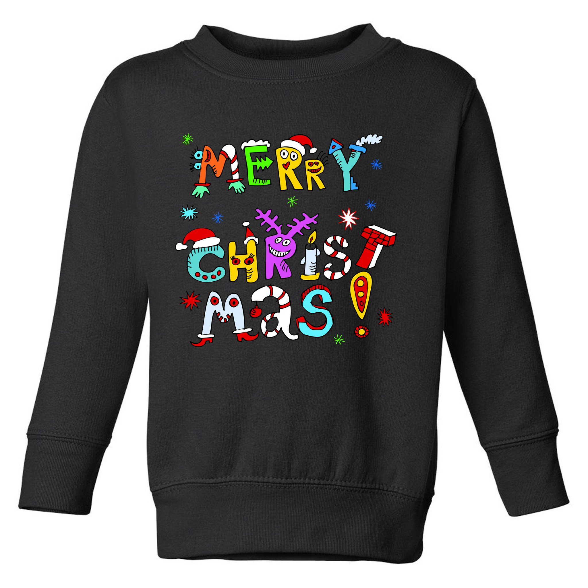 Cute Merry Christmas Toddler Sweatshirt