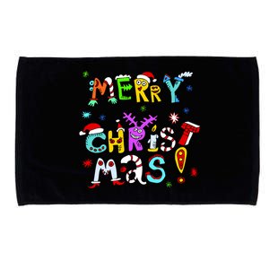 Cute Merry Christmas Microfiber Hand Towel