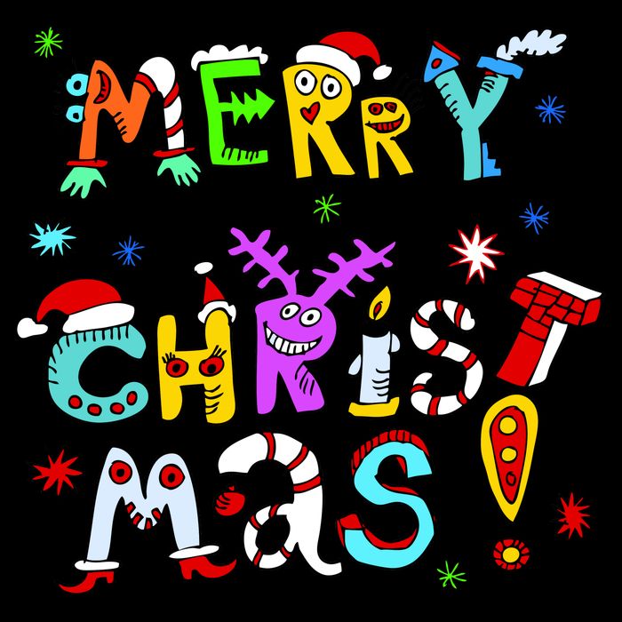 Cute Merry Christmas Cropped Pullover Crew