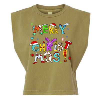 Cute Merry Christmas Garment-Dyed Women's Muscle Tee