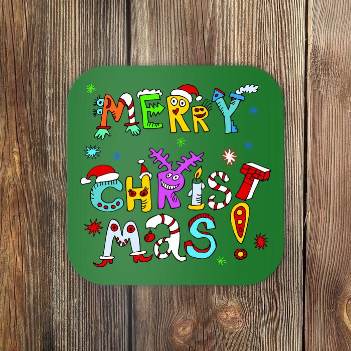 Cute Merry Christmas Coaster