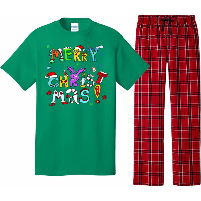 Cute Merry Christmas Pajama Set