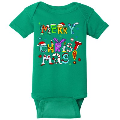 Cute Merry Christmas Baby Bodysuit