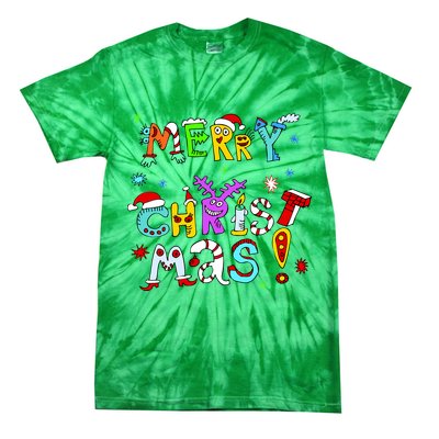 Cute Merry Christmas Tie-Dye T-Shirt