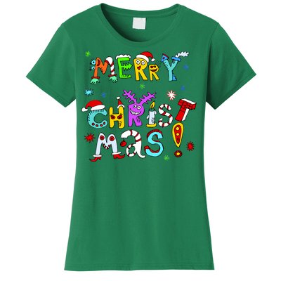 Cute Merry Christmas Women's T-Shirt