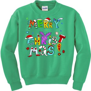 Cute Merry Christmas Kids Sweatshirt