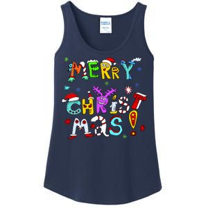 Cute Merry Christmas Ladies Essential Tank