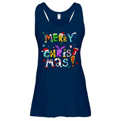 Cute Merry Christmas Ladies Essential Flowy Tank