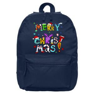 Cute Merry Christmas 16 in Basic Backpack