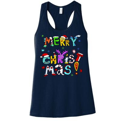 Cute Merry Christmas Women's Racerback Tank