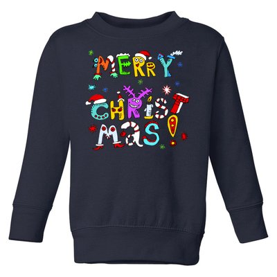 Cute Merry Christmas Toddler Sweatshirt