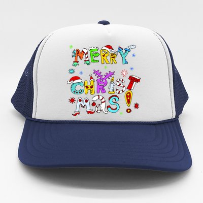 Cute Merry Christmas Trucker Hat