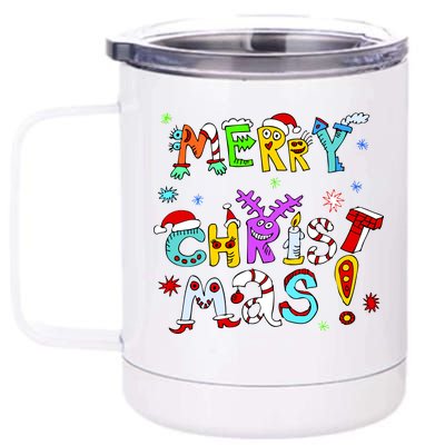 Cute Merry Christmas 12 oz Stainless Steel Tumbler Cup