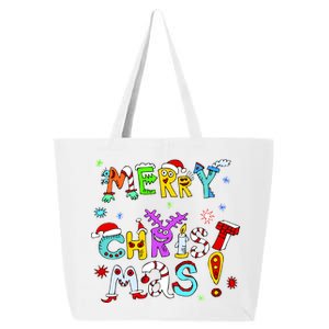 Cute Merry Christmas 25L Jumbo Tote