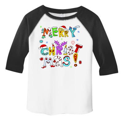 Cute Merry Christmas Toddler Fine Jersey T-Shirt