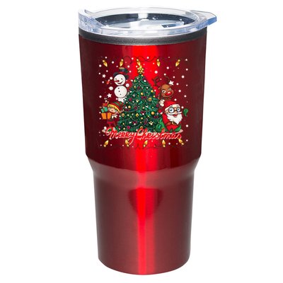 Cute Merry Christmas Graphic Collage Tumbler