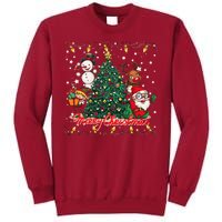 Cute Merry Christmas Graphic Collage Tall Sweatshirt