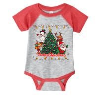 Cute Merry Christmas Graphic Collage Infant Baby Jersey Bodysuit