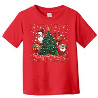 Cute Merry Christmas Graphic Collage Toddler T-Shirt