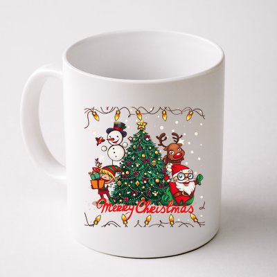 Cute Merry Christmas Graphic Collage Coffee Mug