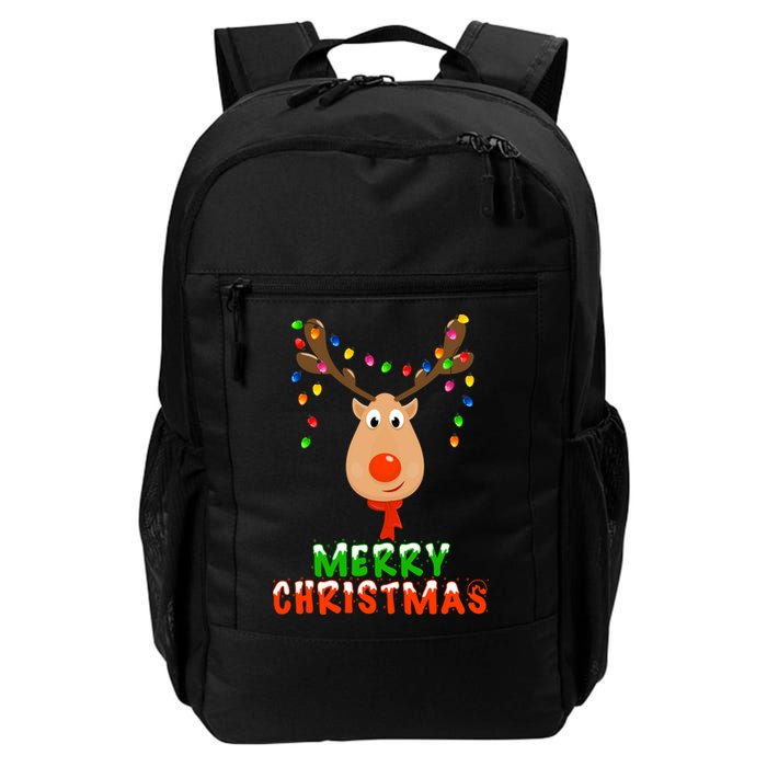 Cute Merry Christmas Reindeer Backpack