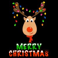 Cute Merry Christmas Reindeer Baby Bodysuit