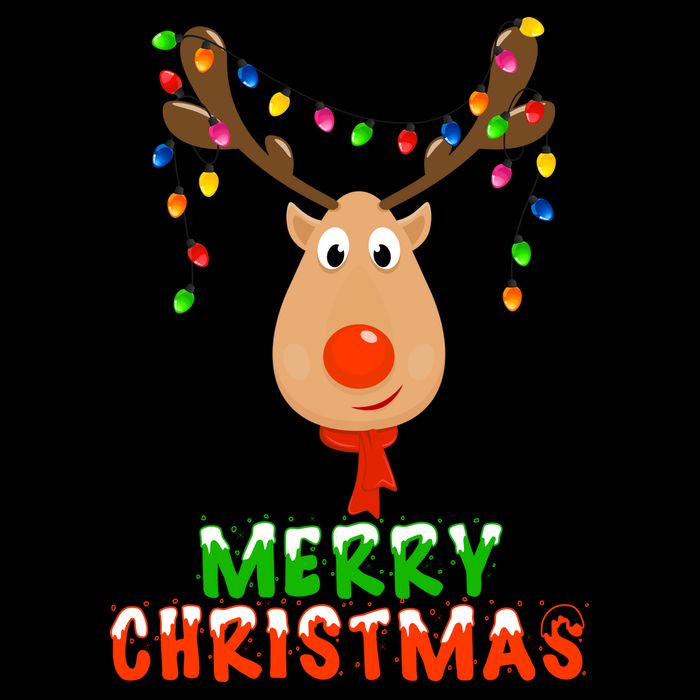 Cute Merry Christmas Reindeer Baby Bodysuit