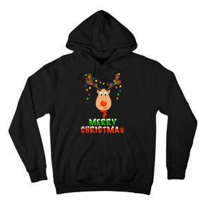 Cute Merry Christmas Reindeer Tall Hoodie