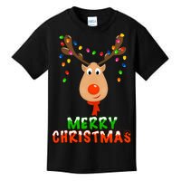 Cute Merry Christmas Reindeer Kids T-Shirt